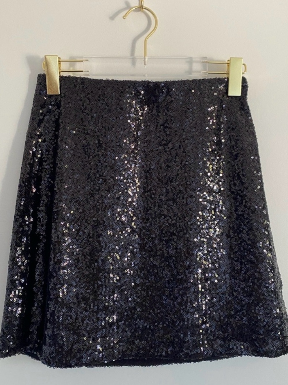 Black Sequin A-Line Skirtii from part 2 in size small (silk lined NWt